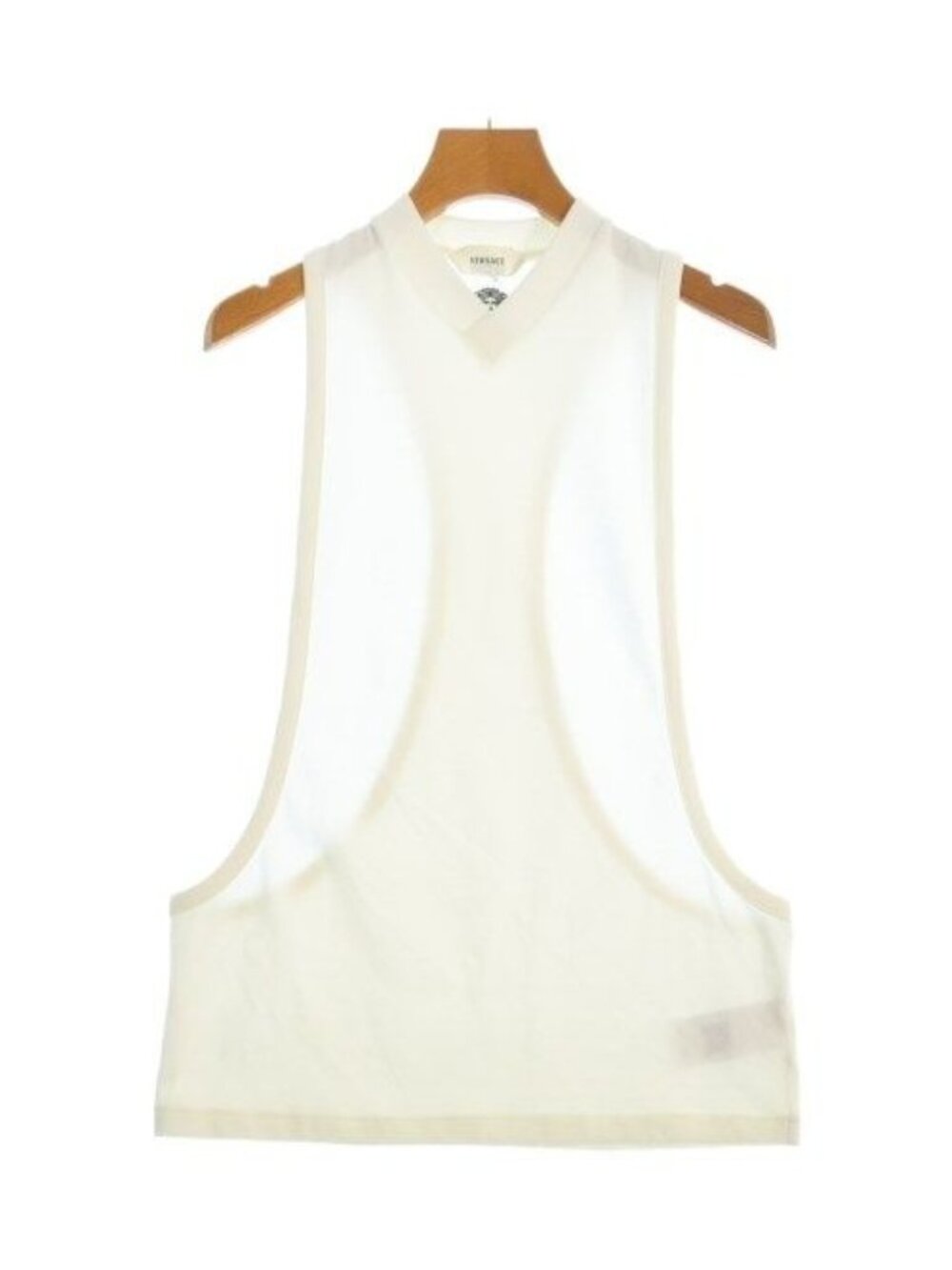 Versace Sleeveless Blouse White